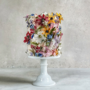 Floral Applique Cake Design- Maggie Austin Workshop
